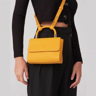 Bolsa Mini Flap Amarela