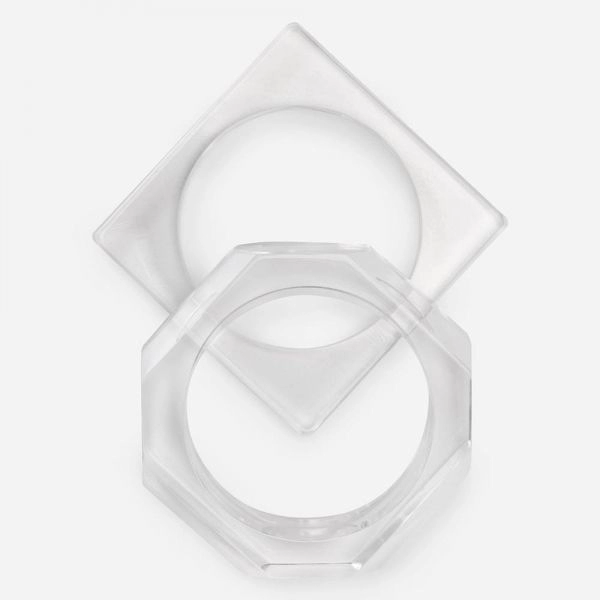 Kit Pulseiras Acrílico Transparente