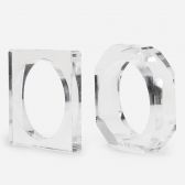 Kit Pulseiras Acrílico Transparente