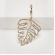 Brinco Strass Leaf