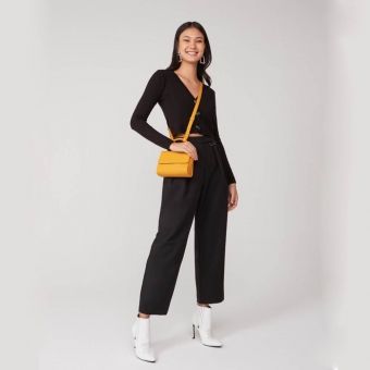 Bolsa Mini Flap Amarela